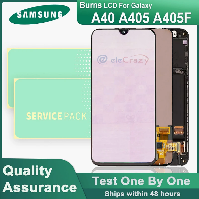 

Burns 5.9" Original LCD Display for Samsung Galaxy A40 A405 A405F LCD Screen Touch Digitizer Assembly For Galaxy A40 LCD Display