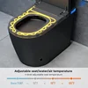 YYHC-Modern Black Smart Toilet with Automatic Open/Close Lid Tankless Toilet with Warm Air Drying Auto Flushing Water Closet 6