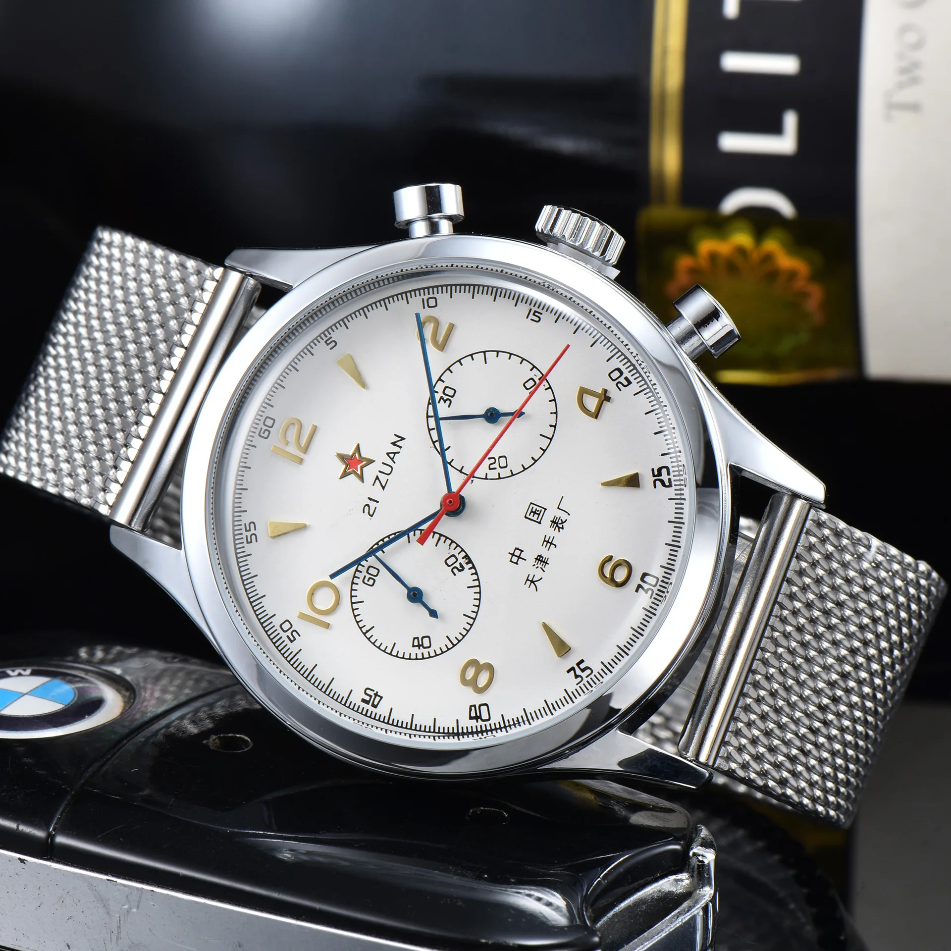 Seagull 1963 시계 남성용, 스포츠 무브먼트, ST1901, 40mm, 38mm, 사파이어 기계식 시계, 중국 항공 크로노그래프