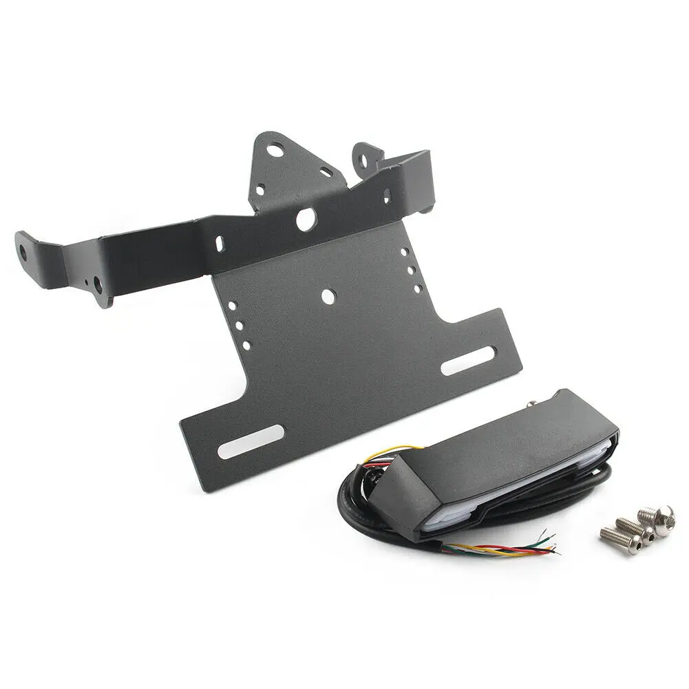 Soporte Rueda Moto Soporte De Matrícula Con Luz Trasera LED Polisport Para  Kawasaki KLX - Universal, Negro, Plástico Accesorio Moto Polisport, image size:1001x1001