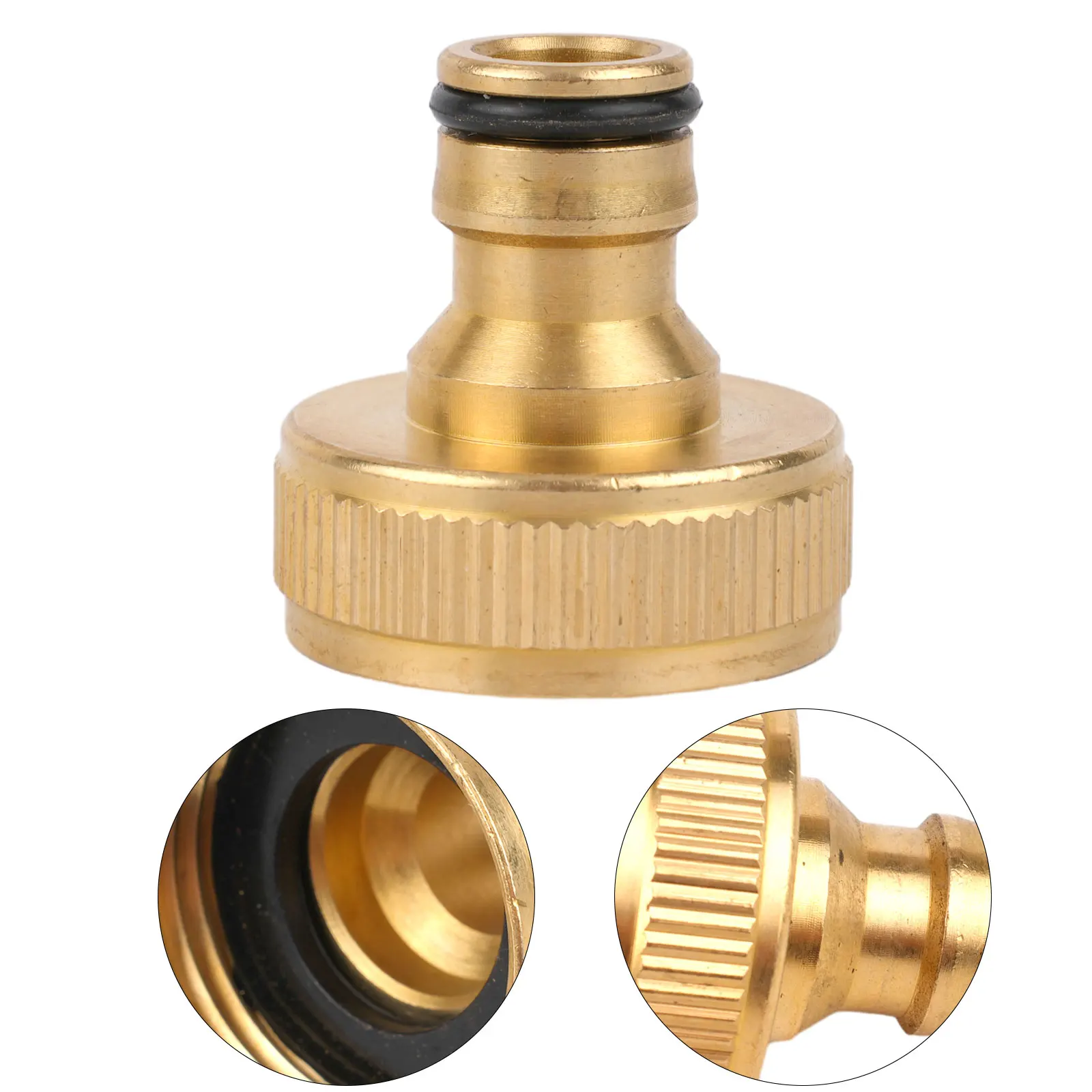 Description Picture 5 of item1inch BSPF Brass Fitting Hose Tap Pipe Connector Garden Car Wash Water Gun Pipe Joint Faucet Adapter