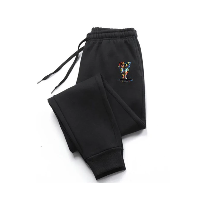 Men's Print Jogging Sports Pants Casual Training Pants Sportswear Men's Gyms TrousersFitness Double layer new for summe Autumn