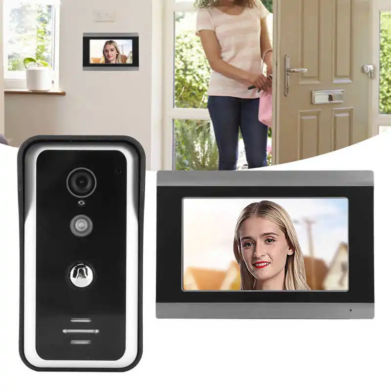 7inch Wired Video Doorbell Snapshot Recording Support For Tuya App