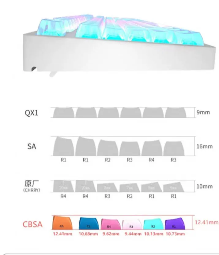 keycaps para mx interruptor mecânico teclado do