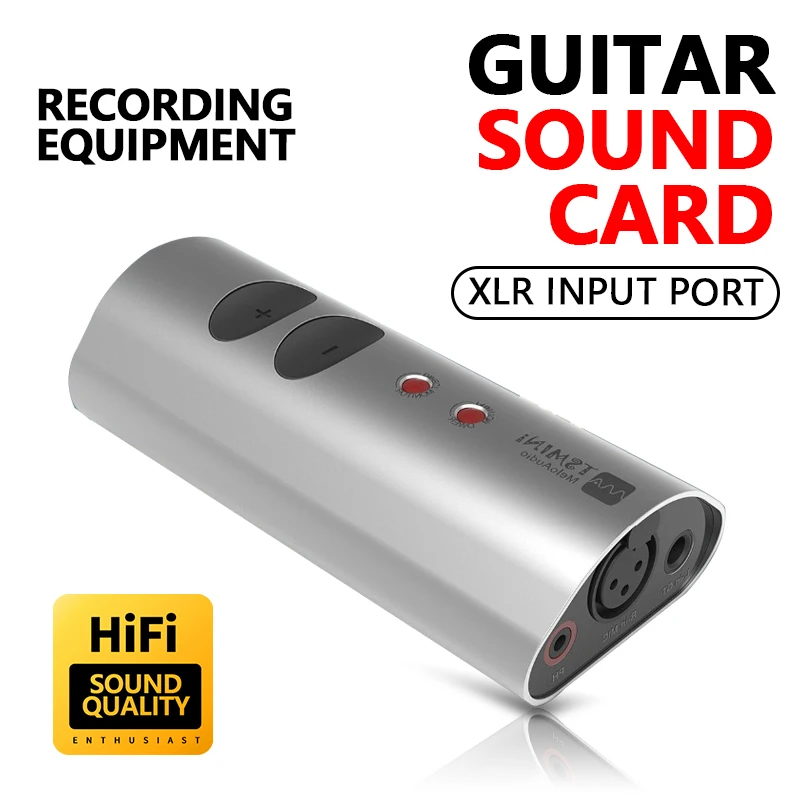 MeloaudioTSMiniUSBAudioInterfacePortableSoundCardMicrophoneRecordingforiPadiPhone