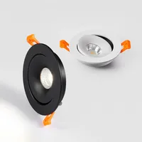 Modern Embedded LED Downlight 9W 12W 18W Dimmable Black And White COB Spotlight 360 ° Adjustableindoor Lighting Home Decoration - Image 2