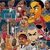 70*100cm 2000pcs Advanced Paper Jigsaw Puzzle Basketball Team Cartoon Painting Stress Reducing Blazing with Color Christmas Gift 2