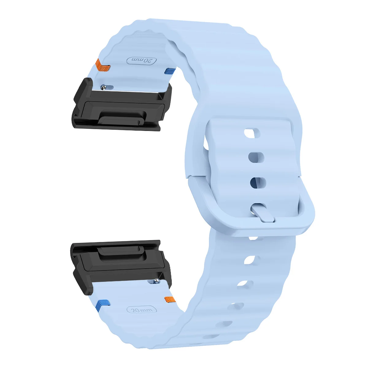 Versatile Silicone Smartwatch Strap, QuickFit Adjustment, Multiple Sizes