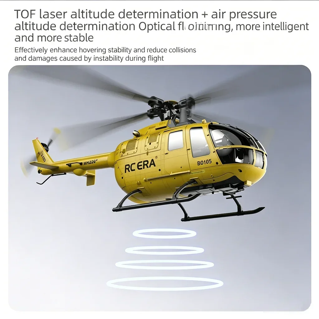 RC ERA C180 RC Helicopter 2.4G 6-Aixs Gyroscope 6CH Altitude Hold Optical Flow Brushless Remote Control Helicopter Toys For Kid - 3