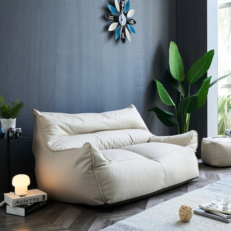 

Диван-мешок из искусственной кожи для маленькой квартиры, ленивый диван, двойная спальня, татами для девочек, креативный диван большого размера