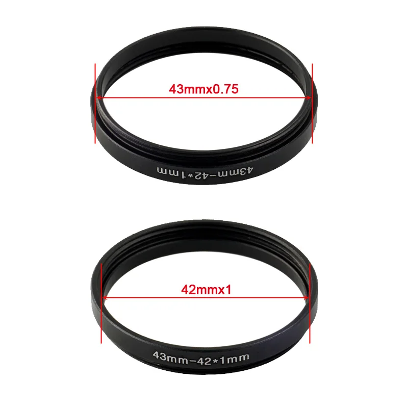 CozyShot 43-42 Step Down Filter Ring 43 x0.75 Male to 42mm x1 Female Lens adapter 4