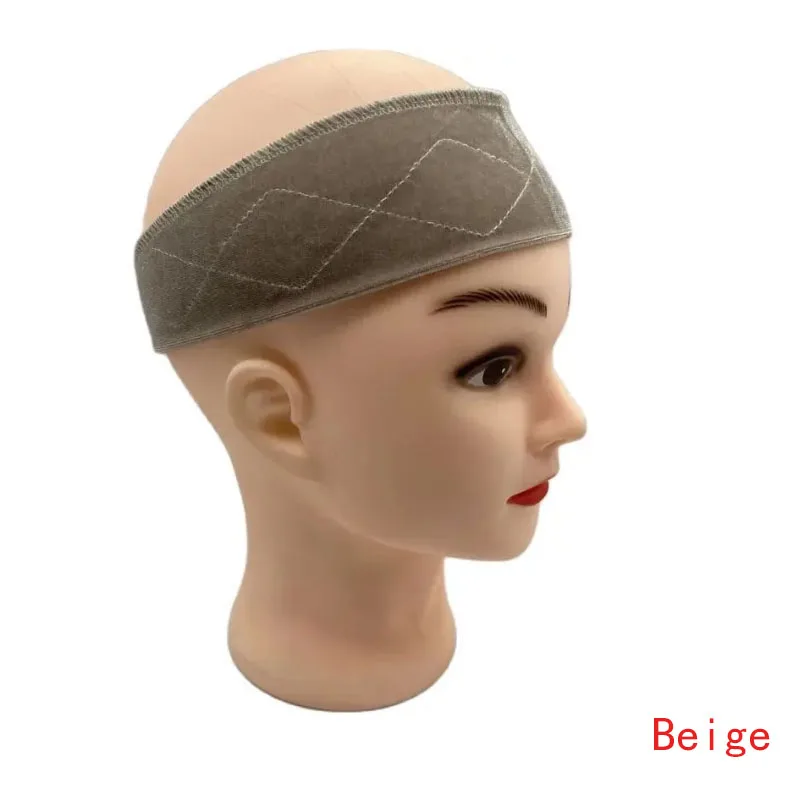 Non-slip Soft Velvet Women Wig Grips Headband Women Velvet Wig Adjustable Fasten Grip Band For Wig 5