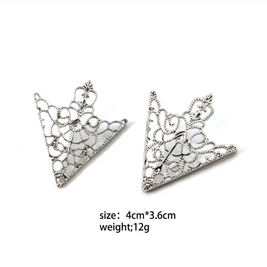 Silver Hollow Brooch