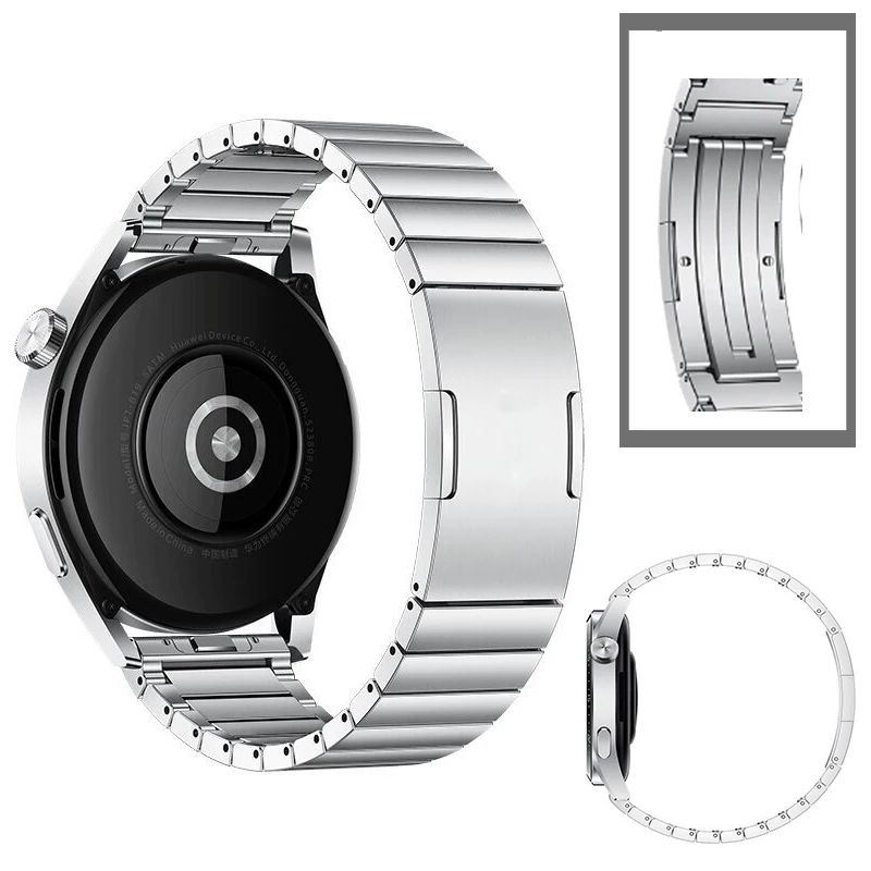 Pulseira de Metal de Titânio para Relógio Huawei Pulseira de 22 mm para Huawei Ver gt Pro gt 46 mm Elegante Active 2e Pulseira - Image 6