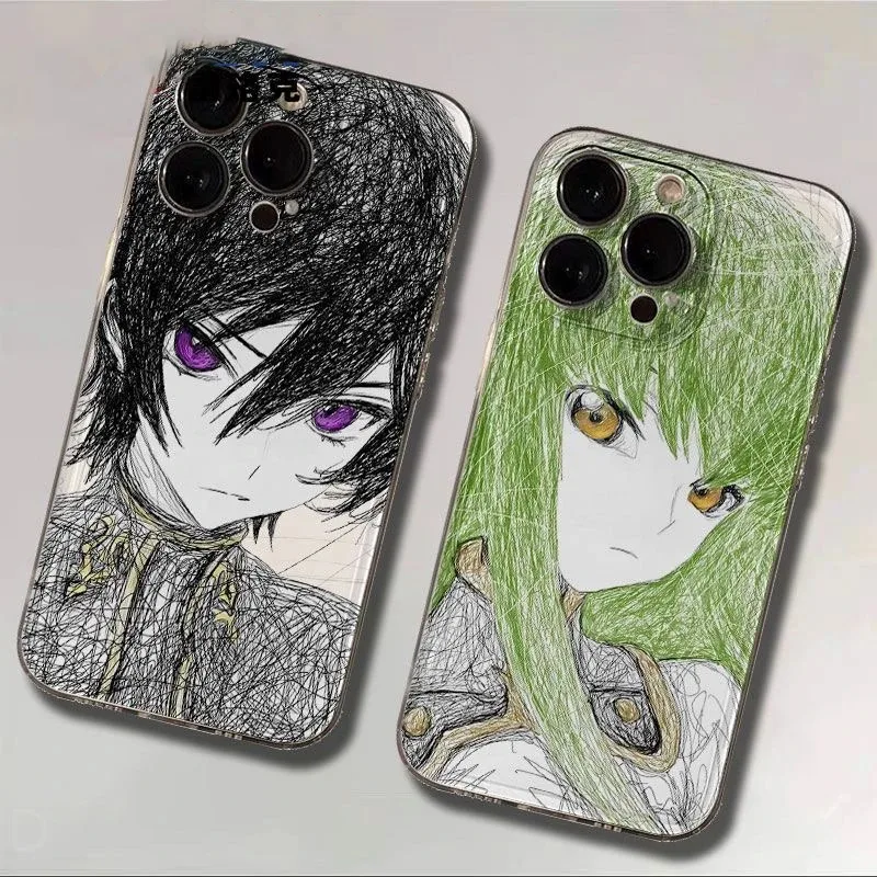 Luxury Code Geass Clear Soft TPU Phone Case