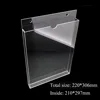 Acrylic Storage Box For A4 Paper Office Data File Card Slot Transparent Plexiglass Book Magazine Display Wall Mounted Holder 2