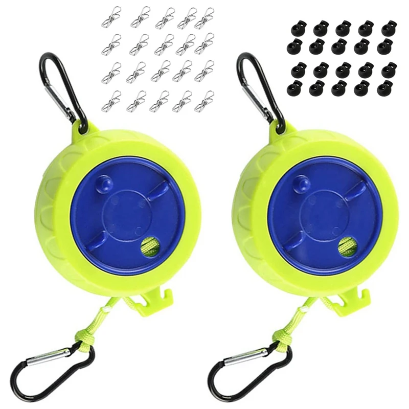

Retractable Clothes Line Anti-Winding Washing Line 10 Metre For Camping Outdoor Indoor