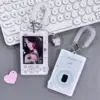 Y2k Acrylic Photocard Holder Key Chain INS Ins Idol Photo Card Holder Decorative Student ID Badge Holder Girls Card Sleeves 1