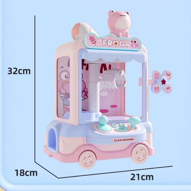 Frog Doll Machine Toy for Kids Cartoon Claw Crane Machines Mini Claw Catch Toy Home Doll Grasping Machine Children Toy Gifts 6