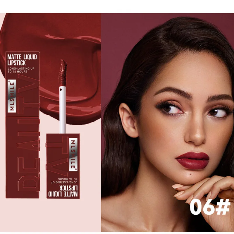 Matte Mist Liquid Lipstick Non-Stick Cup Velvet Lip Gloss Non-Fading Lip Glaze Long Lasting Nude Waterproof Red Lip Tint