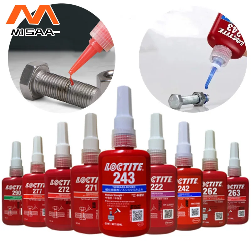 

50ml Anti-pressure 243 263 222 Glue Screw Lock Adhesive Wire Sealing Anti-corrosion Sealing Screw Thread Locking Anaerobic Glue