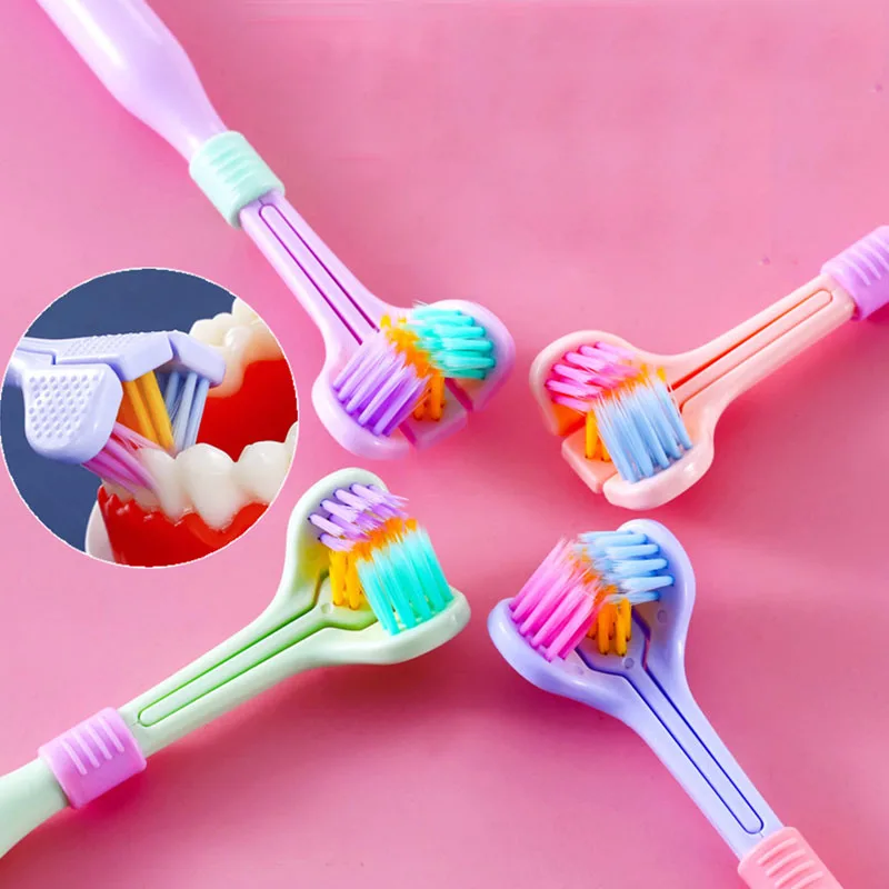 

Three Sided Soft Hair Tooth Toothbrush Ultra Fine Soft Bristle Adult Toothbrush Oral Care Safety Teeth Brush Oral Health Cleaner