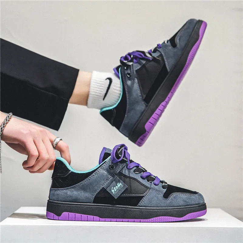 Purple Men's Sneakers Trend Brand Men Casual Shoes Comfortable Running Sports Shoes for Men Trendy Designer Sneakers Autumn 2023 3