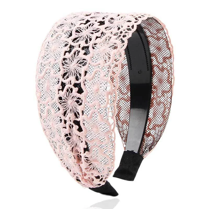 Hohle Blumen-Haarbänder für Frauen und Mädchen, Modische Elegante Stirnbänder, Damen-Haarreifen, Kopfbedeckung, Haaraccessoires – Detail 6