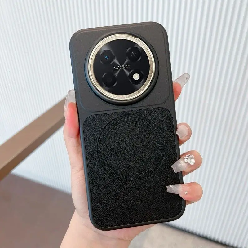 Electroplated Leather Magnetic Cover - Skin Friendly Bumper  Case