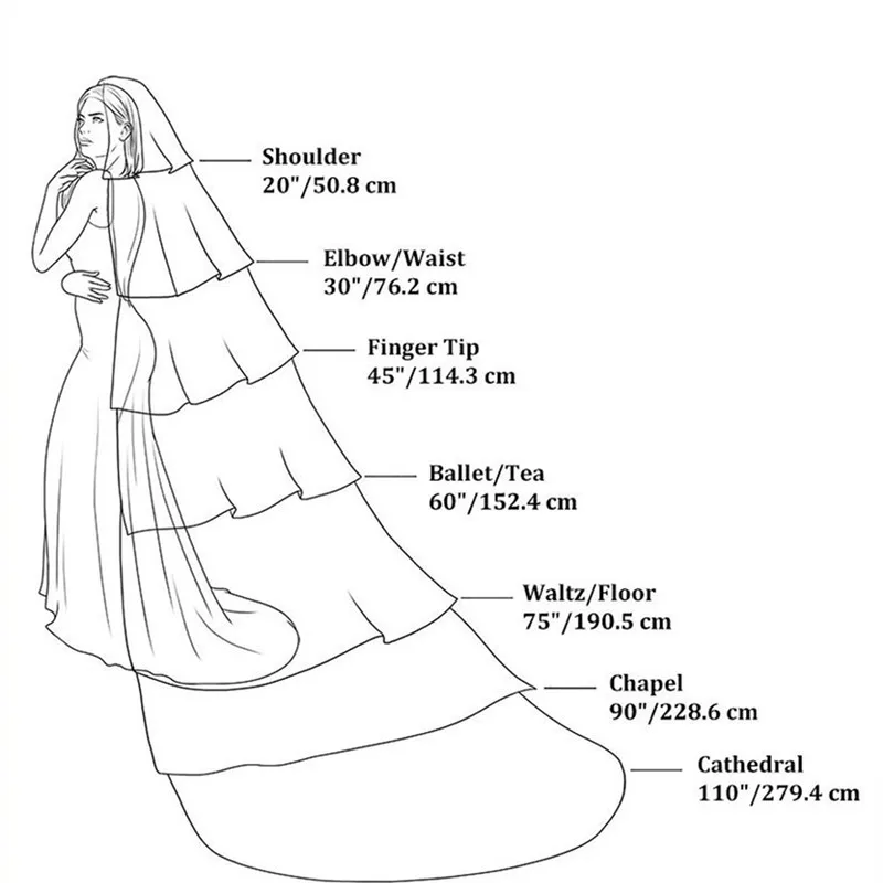 1 Tier Fingertip Length Veil Fingertip Wedding Veils White Ivory Crystals Beaded Bridal Veil Short Veil Wedding Accessories Vail
