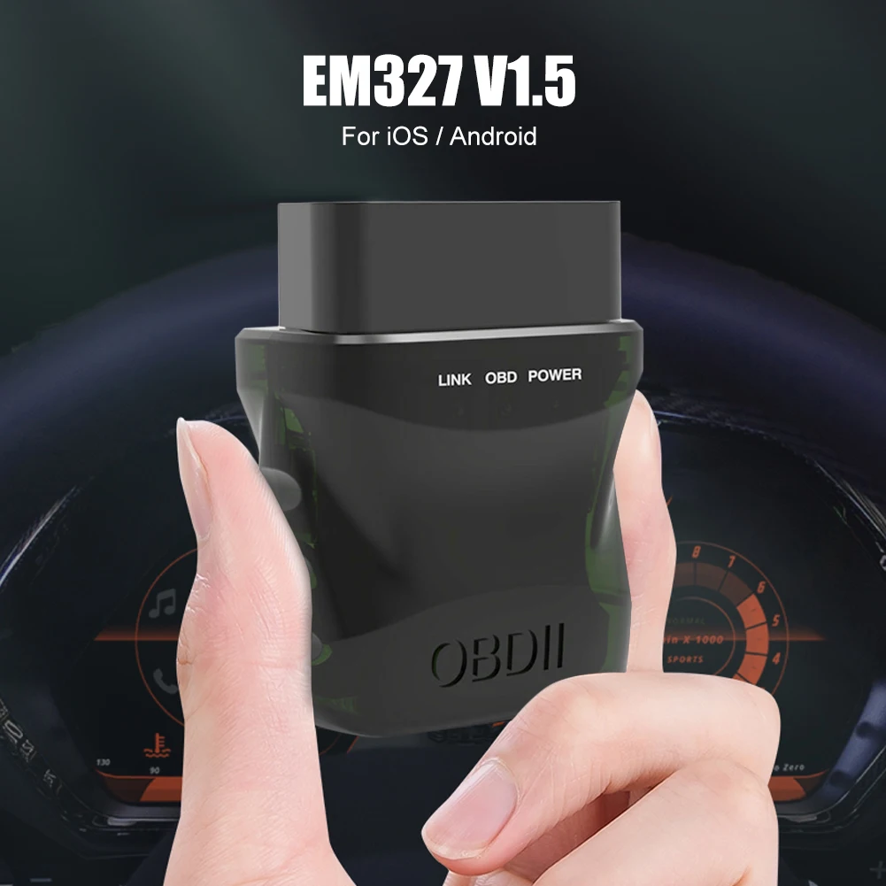 

ELM327 V1.5 OBD2 Scanner Bluetooth 4.0 OBD2 Car Diagnostic Tool OBDII Engine Light Fault Code Reader Wireless for IOS Android PC