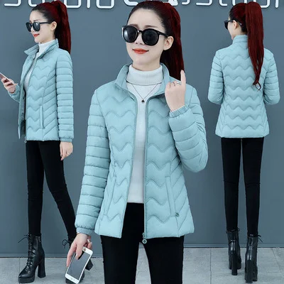 

2021 new cotton padded clothes women's short light Slim small cotton padded jacket winter down cotton padded clothes Korean