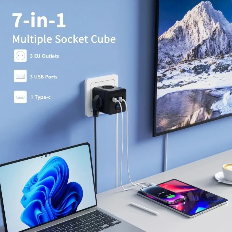 EU PowerStrip 7-in-1 - Desktop Use