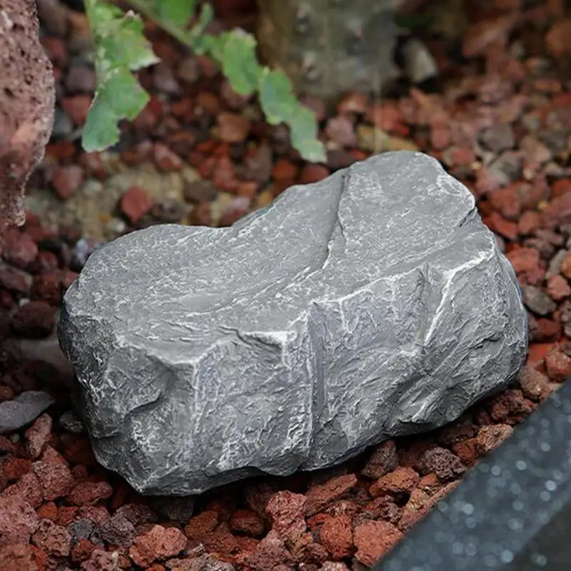Hide A Key Rock Fake Rock Log Turtle Statue Key Hider Realistic Stone Door Key Box Decorative Weather Resistant Outside Key