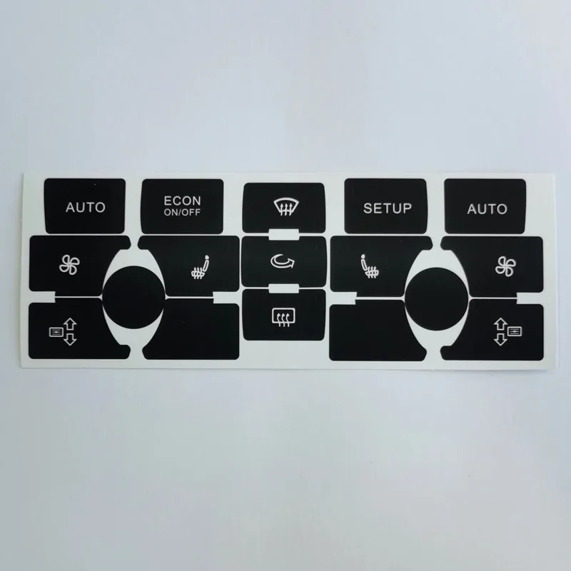 For Audi Q7 4L CD Radio Audio Button Repair Sticker 2003 To 2014 Q7 Tuning Accessories Refinishing Broken Down Console Keys — view 2