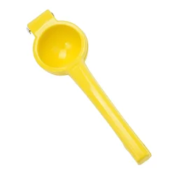 Compact Aluminum Handheld Citrus Juicer - Portable & Practical Kitchen Tool (Yellow)