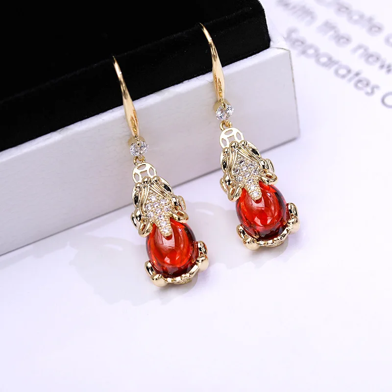 Fashion Pixiu Retro Earrings for Female pixiu earrings