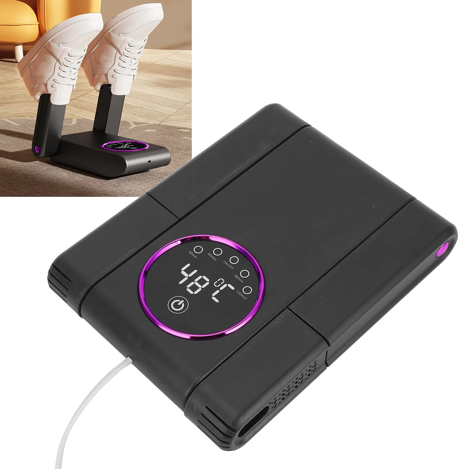 เครื่องอบรองเท้าแบบพับเก็บได้ พกพาสะดวก พร้อมตัวตั้งเวลา อบแห้งเร็ว ควบคุมอุณหภูมิคงที่ พร้อมพัดลมเป่าลมร้อน 1