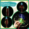 3/5pcs Bubble Magic Wand,Rainbow Twirler Stick,Spin Glitter Stick,Variable Twirler Stick Rave Toys for Party Festival 3