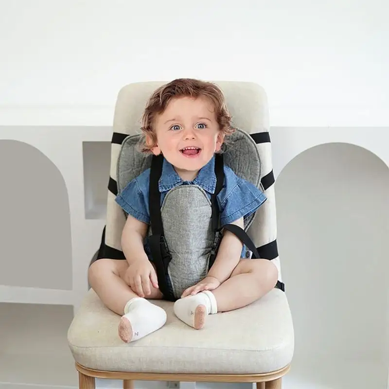 Belt Newborns High Chair Strap Baby Dining Chair Strap High Safety Harness 5 Point Security Belt for Children G2TD