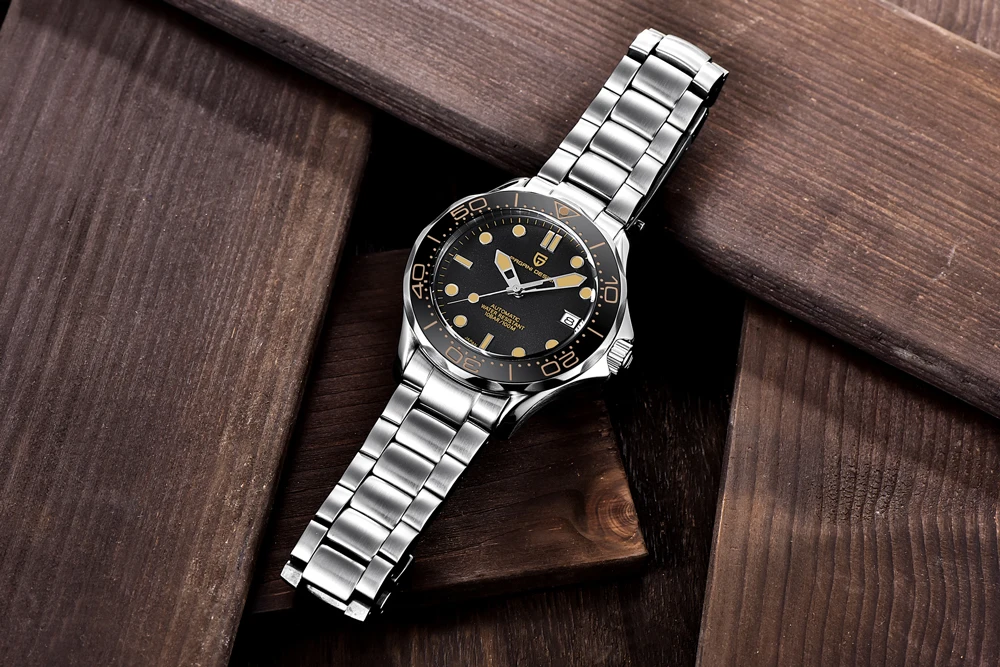 Pagani Design Luxury Automatic Men Wristwatch Sapphire AR Diver Image 11