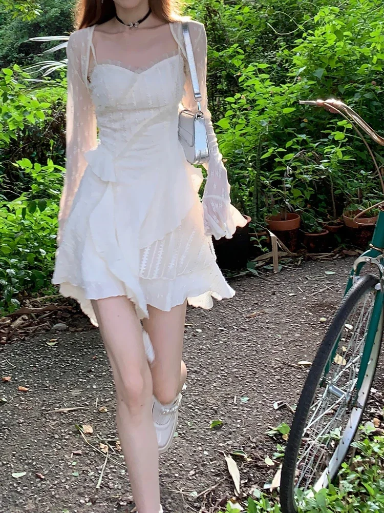 【Sinoon】★ 韓国人気 ★ Frill Sleeveless Dress ★ 2 COLOR SINOON
