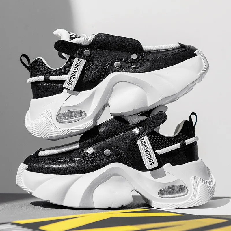 BAOXUN Hip Hop Street Clothing Chunky Sneakers Men's Leather