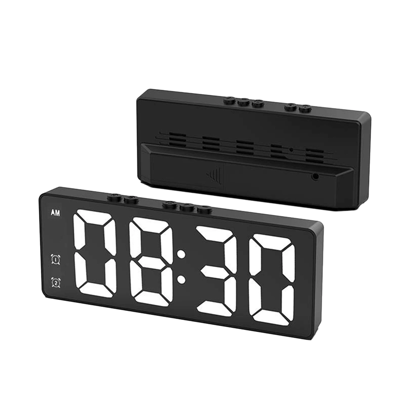 

Цифровой будильник для спальни, новая версия 6,5 дюйма светодиодный Будильник, настольные часы украшение дома авто, большой дисплей, Повтор сигнала,