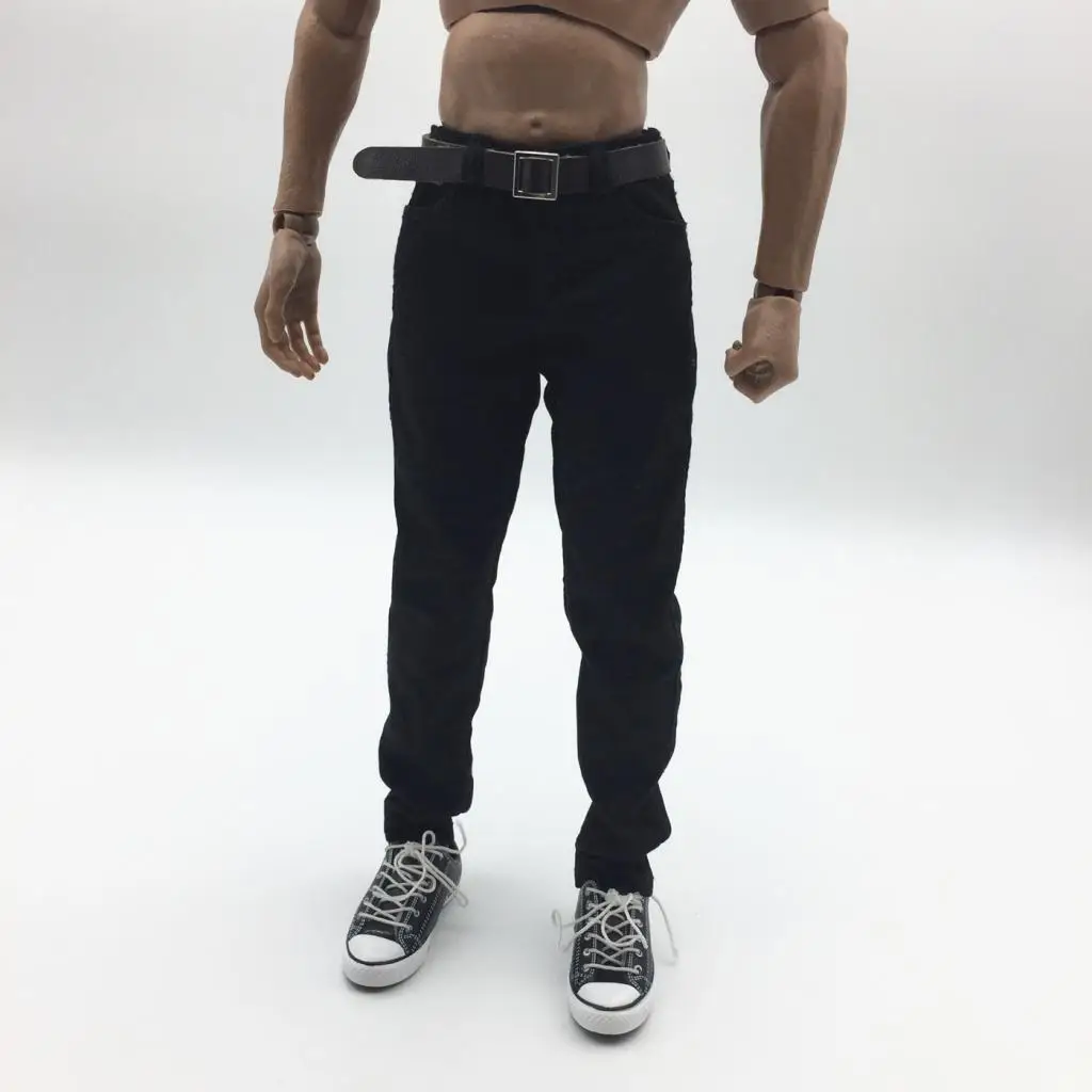 

Black Pants Trousers for HT 1/6 Scale Male 12" Action Figure Model Accessory