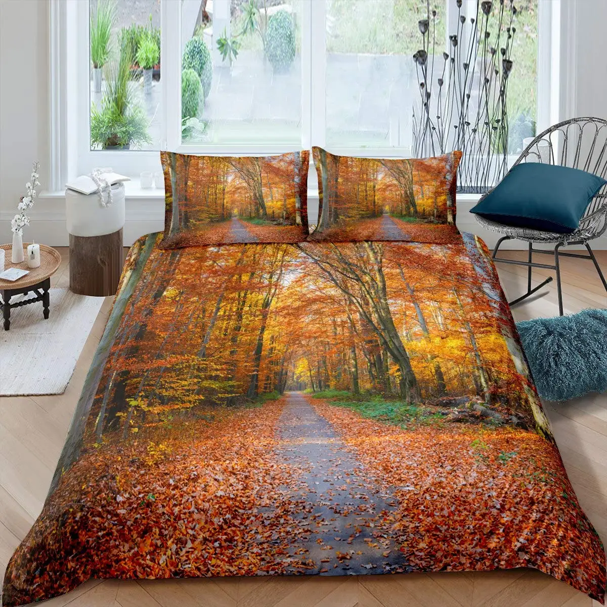 

Tree of Life Duvet Cover Natural Scenery Kids Boys Girls Adults Botanical Branches Autumn Leaves Bedroom Decoration Collection