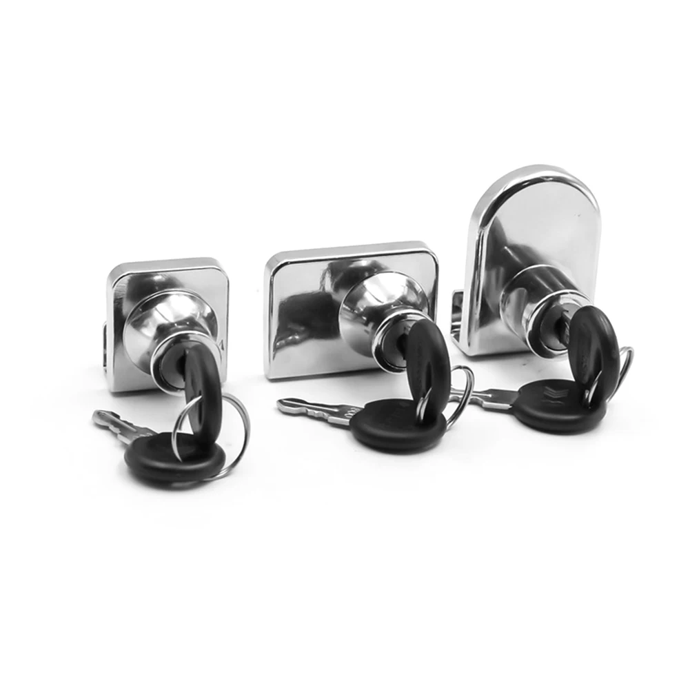 Description Picture 6 of itemPractical Cabinet Door Lock Zinc Alloy Mobile Phone Counter Lock Glass Cabinet Lock Display Showcase Glass Locks