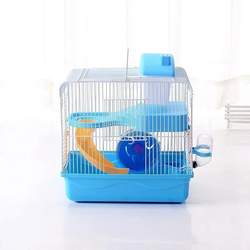 Small Castle Hamster Cage Exterior Pet Cage Portable Cage Double Layer Hamster Golden Bear Big Castle Cage