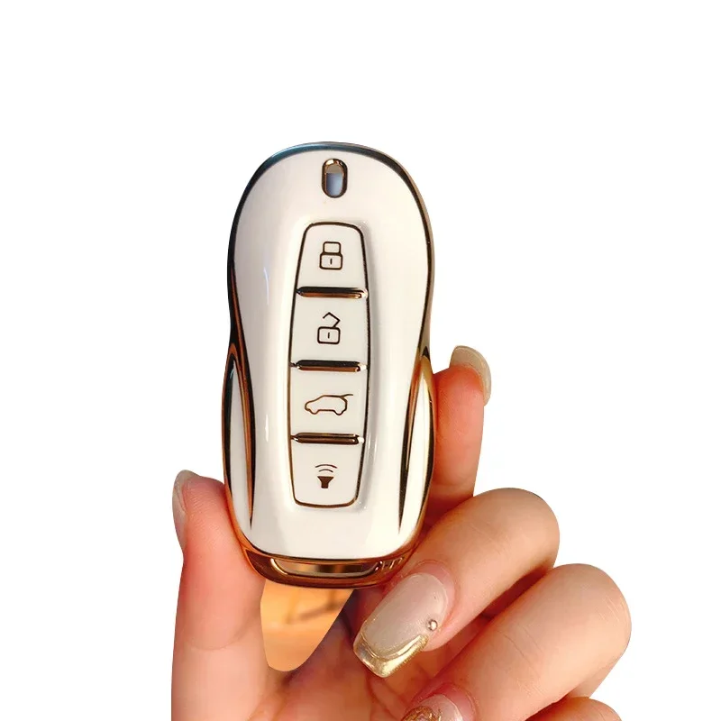 Silicone Car Key Cover Set with Keychain for Ford Remote Accessories