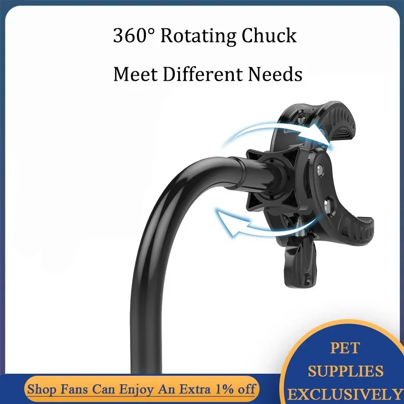 Portable Dog Hair Dryer Stand 360&deg; Rotation Table Fixed Bracket Pet Grooming Support Frame Braces Shelf Puppy Hairdryer Holder